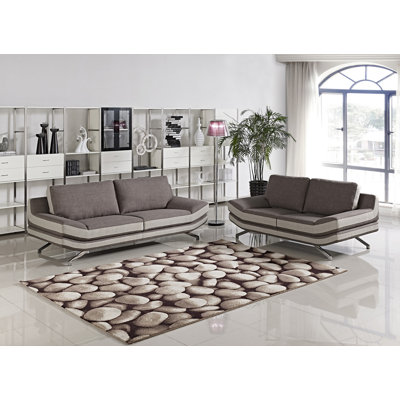 Container S5028-2PC Juian 2 Piece Sofa and Loveseat Set