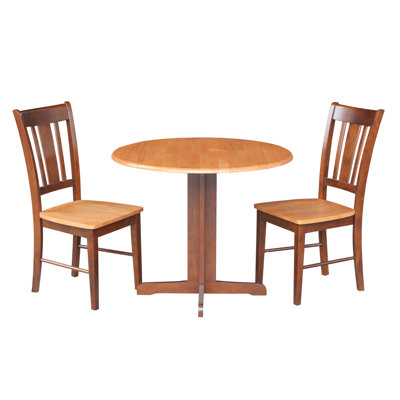 3 Piece Dining Set Finish: Cinnamon / Espresso