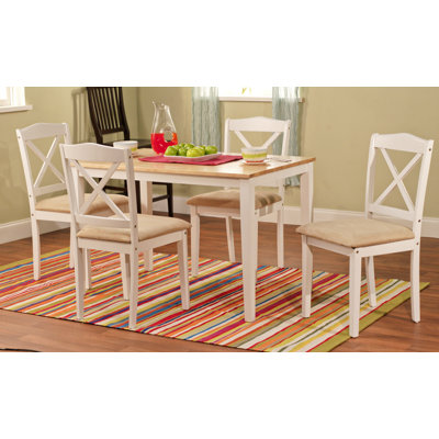 Scarlett 5 Piece Dining Set Finish White