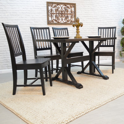 Alene 5 Piece Dining Set Finish Black