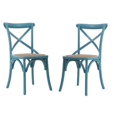 Gabin Side Chair Finish: Light Blue