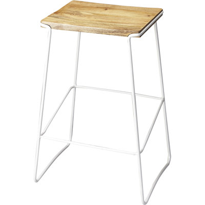 Noonan 31 inch Bar Stool Base Finish: White