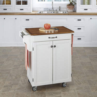 Savorey Kitchen Cart Finish: White