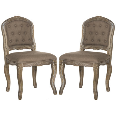 Tondreau Side Chair Upholstery: Dark Brown