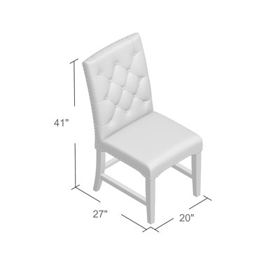 Montcerf Side Chair (Set of 2) Upholstery: Natural Fabric, Finish: Rustic Java