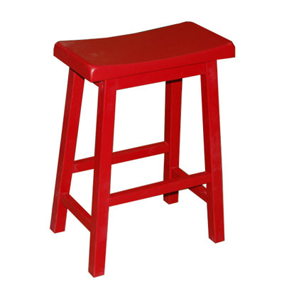 Kirkwood 24 inch Bar Stool Finish: Red