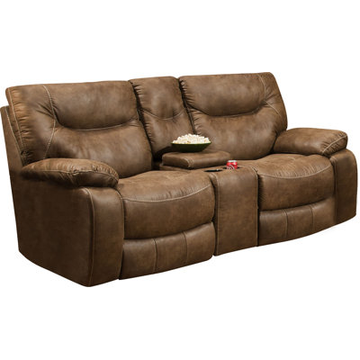 LOON3743 28204848 LOON3743 Loon Peak Grizzly Hill Double Motion Console Reclining Loveseat