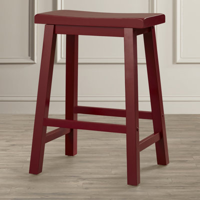Forsyth 24 inch Bar Stool Finish: Crimson Red