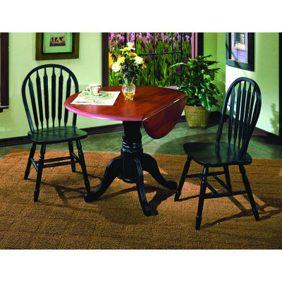 Banksville 3 Piece Dining Set Table Finish: Light Oak, Chair Finish: Light Oak