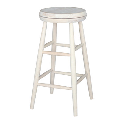 Fillmore 30 inch Swivel Bar Stool Seat Color: White