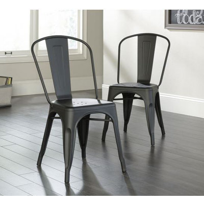 Cafe Side Chair Finish: Black
