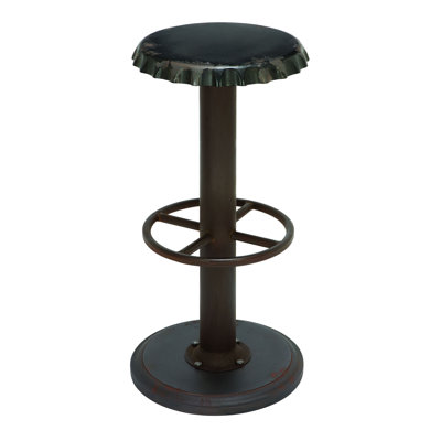 30 inch Bar Stool Upholstery: Black