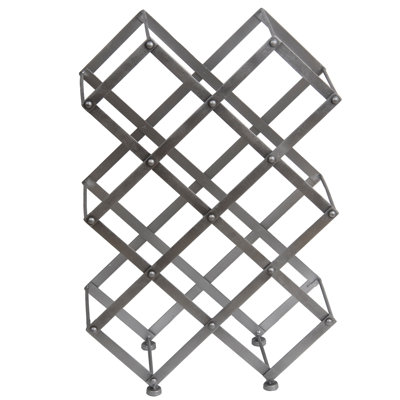 Elmhurst 9 Bottle Floor/Wall Mounted Wine Rack