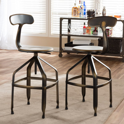 Flanagan Adjustable Height Swivel Bar Stool