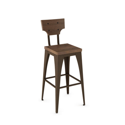 Clarkedale 30 inch Bar Stool Finish: Brown