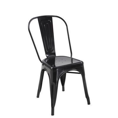 Torrance Side Chair (Set of 4) Finish: Black