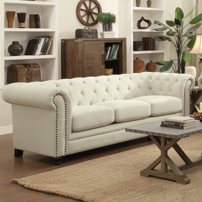 Willa Arlo Interiors WRLO6528 Dalila Upholstered Chesterfield Sofa
