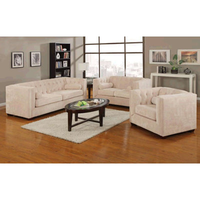 Willa Arlo Interiors WRLO6513 Dalila Wood Frame Living Room Collection