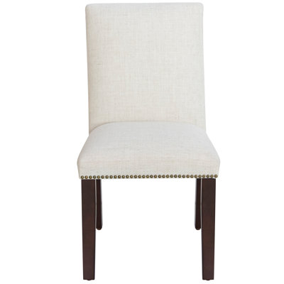 Glaucodot Parsons Chair in Linen Talc