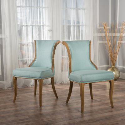 Beckwith Side Chairs Upholstery: Light Blue