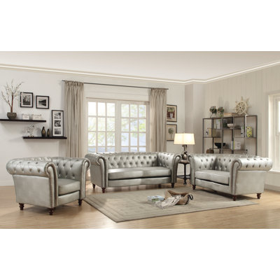 Willa Arlo Interiors WRLO3260 Renhold Wood Frame Living Room Collection