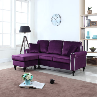 Willa Arlo Interiors WRLO6674 Ester Reversible Sectional Upholstery