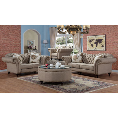 Willa Arlo Interiors WLAO1391 Rohan Sofa and Loveseat Set