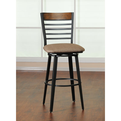 Barrow Swivel Bar Stool with Cushion by Simmons Casegoods
