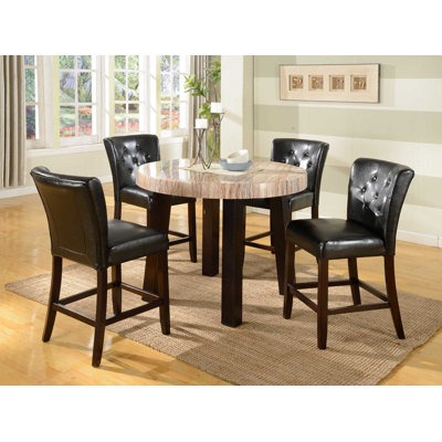 Zanic 5 Piece Counter Height Dining Set