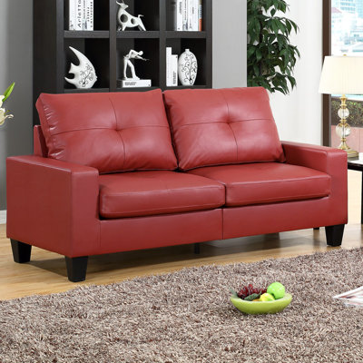 Roundhill Furniture LRH0053RD Fernanda Sofa Upholstery