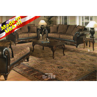 Astoria Grand ATGD6482 Oswego Traditional Sofa and Loveseat Set