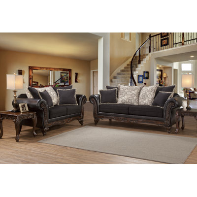 Astoria Grand ATGD6490 Oswego Sofa and Loveseat Set