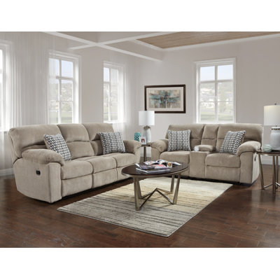 Red Barrel Studio RBRS6776 Lisle Reclining Sofa and Loveseat Set Upholstery