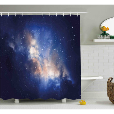 Luxefinds Decor Ping Engine Belz Immense Space Hole View Shower Curtain
