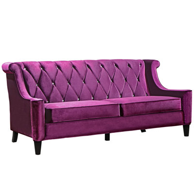 LC8443PURPLE ARA2255 Armen Living Barrister Sofa