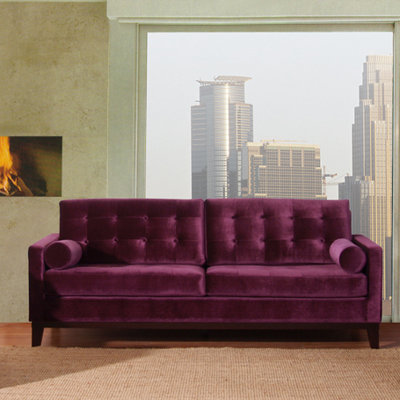 LC7252PU ARA1267 Armen Living Centennial Loveseat