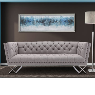 LCOD3GR ARA3210 Armen Living Odyssey Sofa