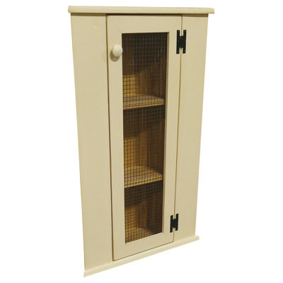 Corner China Cabinet Top Finish: Old Cream