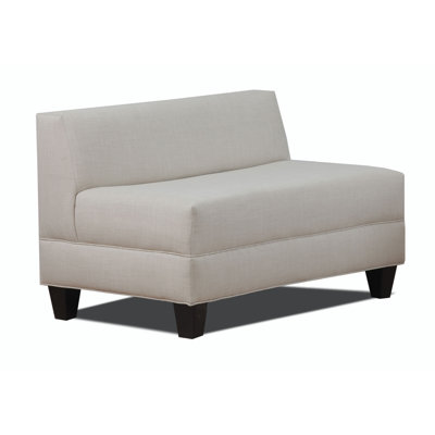 Makenzie Armless Loveseat Color: Ash image