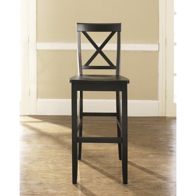 Boonville 30 inch Bar Stools Finish: Black