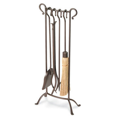 Pilgrim Hearth Bowed 5 Piece Fireplace Tool Set