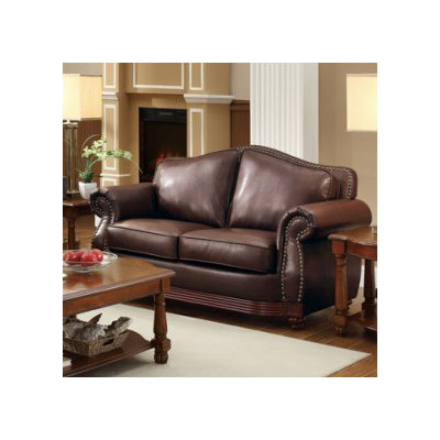 Astoria Grand ASTG1702 27551901 Dinton Show-Wood Loveseat