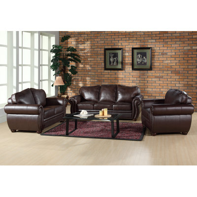 Astoria Grand ASTG2793 29072142 Nassau Leather Living Room Collection
