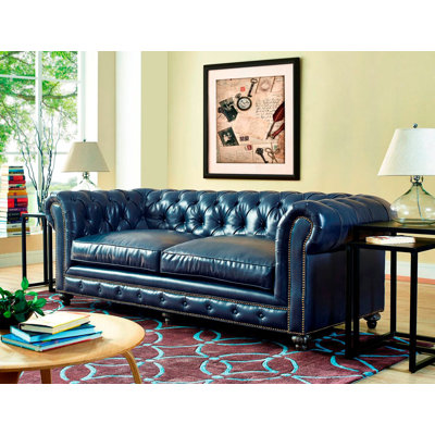 Mercer41 MRCR3906 30786671 Bustam Leather Sofa