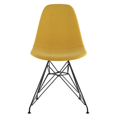 Eiffel Side Chair Upholstery: Papaya Yellow, Finish: Brushed Gunmetal