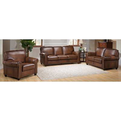 Amax Aspen-SLC Aspen 3 Piece Leather Living Room Set
