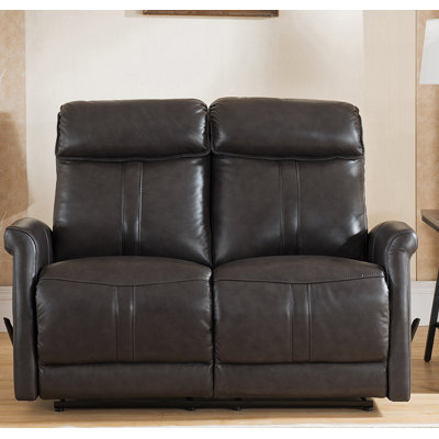 Amax Mosby-L Mosby Leather Reclining Loveseat