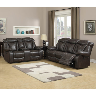 7538-2PC Living In Style Living Room Sets
