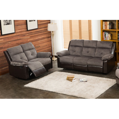 7569-2PC Living In Style Living Room Sets