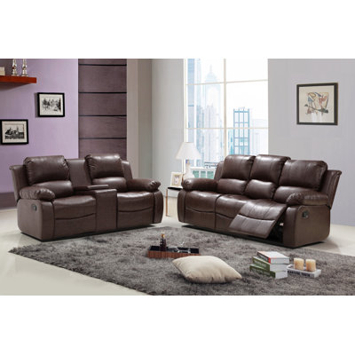 7218-2PC Living In Style Living Room Sets